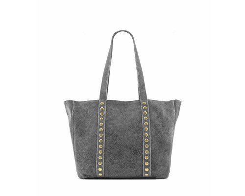 Bolso Tote De Piel Ante